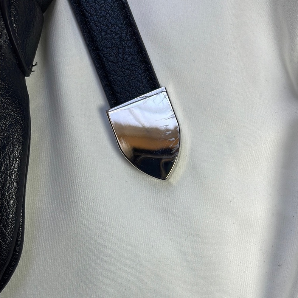 Jessica Simpson Black Leather Shoulder Bag - Picture 4 of 7